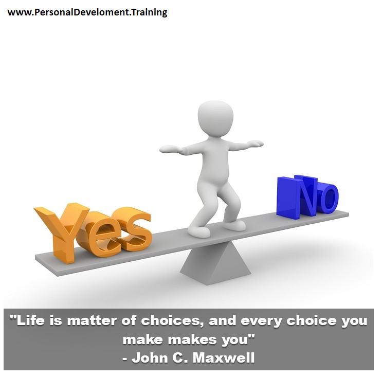 making conscious choices-