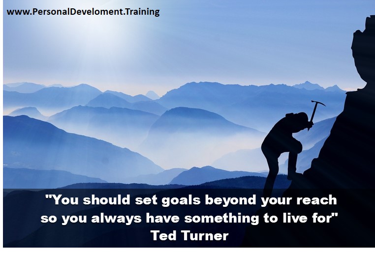 why is it important to set goals and share them with others+goal setting is important for success-You should set goals beyond your reach so you always have something to live for - Ted Turner - 